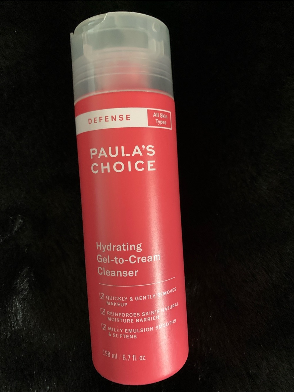 Paula's Choice Hydrating Gel-to-Cream Cleanser - Coral Pink Bottle